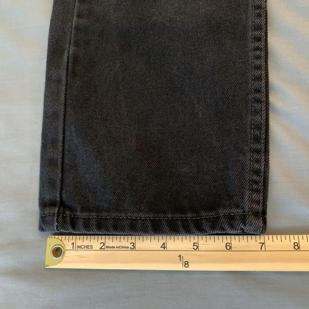 Levis 505 Jeans Mens 32x30 Gray Charcoal Wash Straight Leg Denim‎ Regular Fit